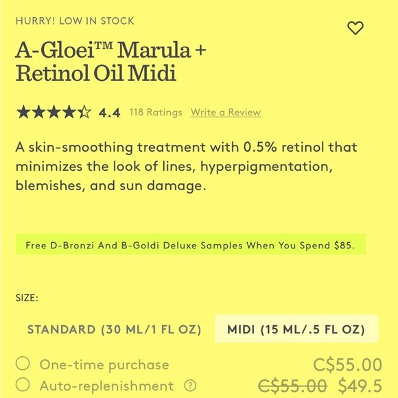 Drunk Elephant A-Gloei Retinol Oil - Mini - Picture 4 of 6